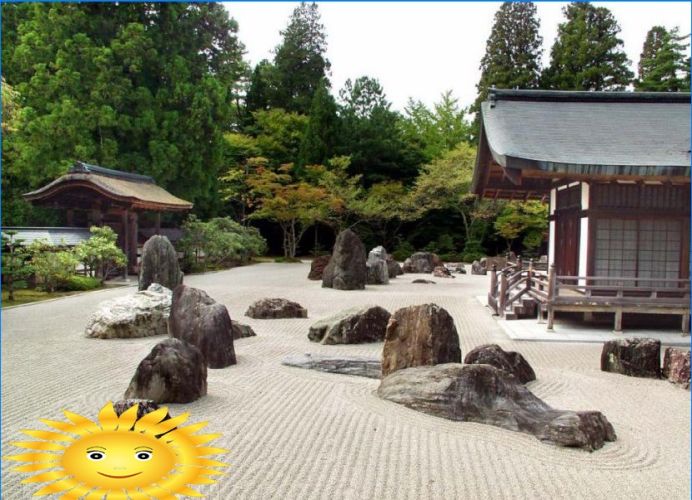 Japanischer Steingarten. Geräte-, Philosophie- und Stilmerkmale