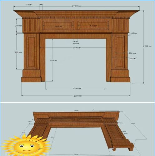 Mit eigenen Händen vor den Kamin. Aus Holz ein Portal machen