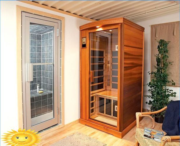 Sauna in einer Wohnung: Beispiele, Preise, Eigenschaften