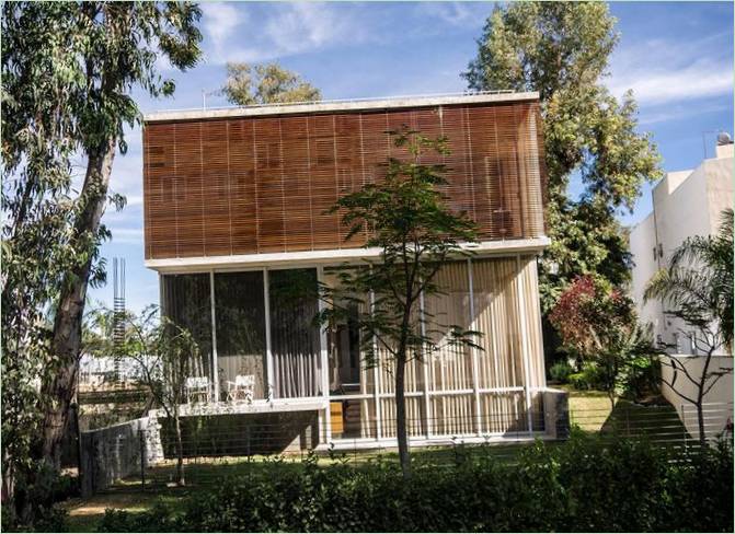 Innenarchitektur für ein Haus in einem Eukalyptuswald, Zapopan, Jalisco, Mexiko