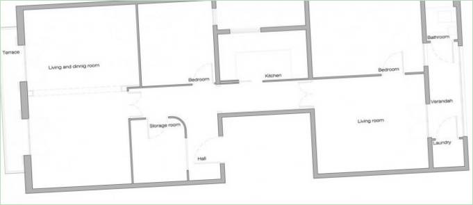 Casa Tomas Haus in Barcelona. Plan