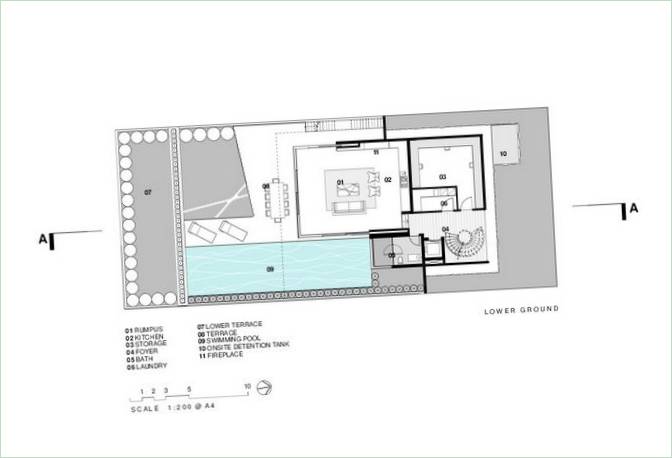 Bauplan des Hauses