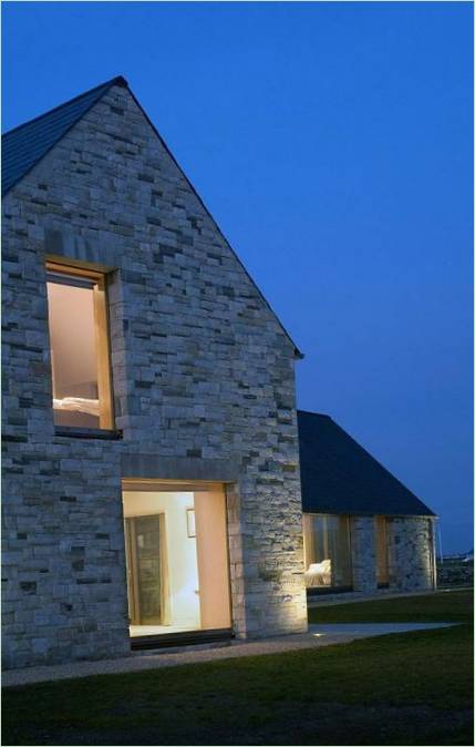 Blacksod Bay Haus am Abend