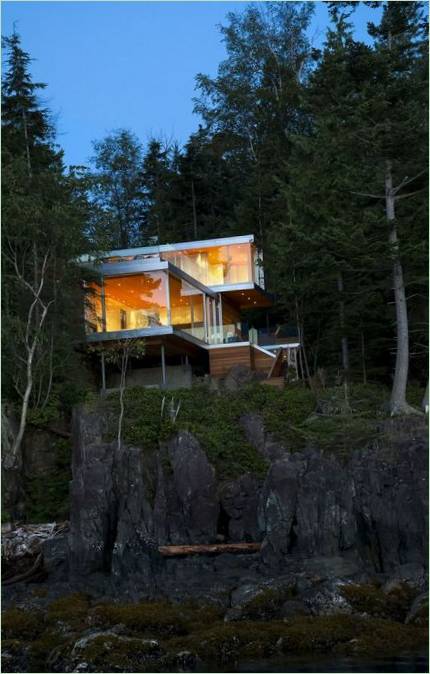 Fassade des Hauses auf Gambier Island