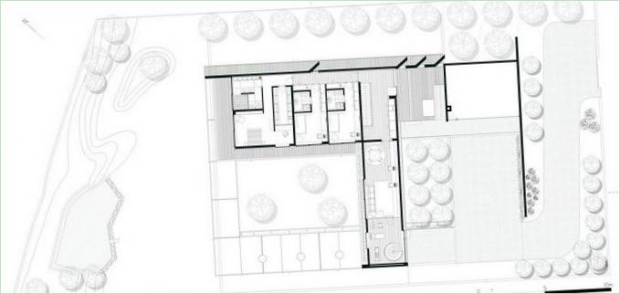 Plan des Landhauses L23 in Portugal