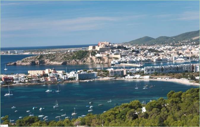 Aussicht von der Ferienvilla Talamanca in Spanien