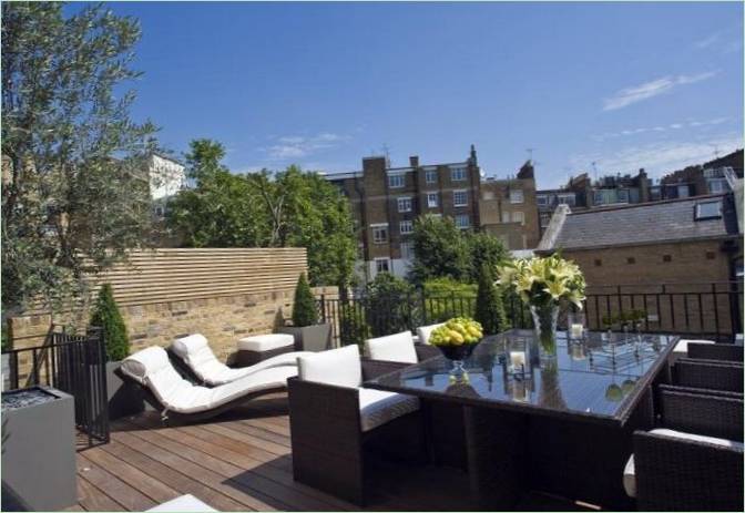 Die Terrasse des Londoner Cadogan Place