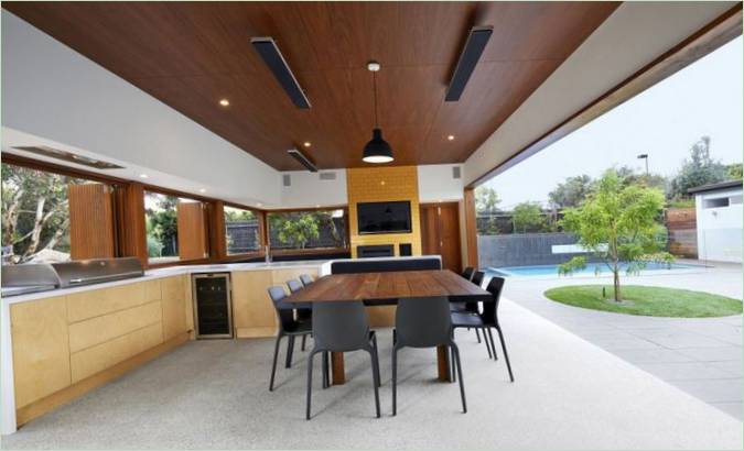 Innenarchitektur für einen Küchenbereich in Wildcoast, Australien