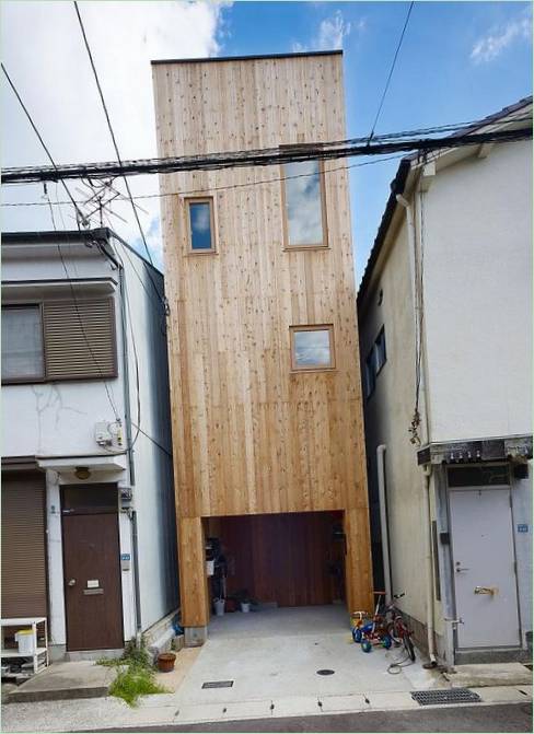 Eine ungewöhnliche Holzfassade an einem Einfamilienhaus