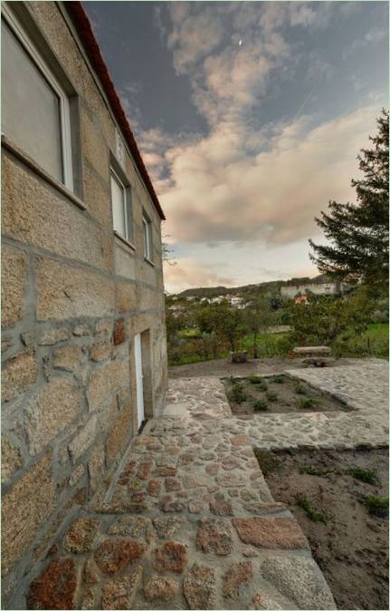 Stein Landhaus Fassade Design