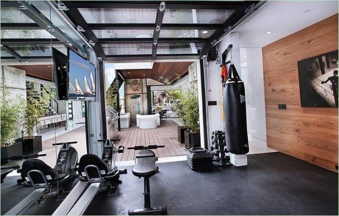 Fitnessstudio im 604 Acacia House Country House in Kalifornien