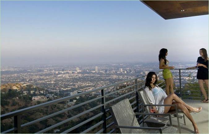 Terrasse mit Blick auf die Stadt