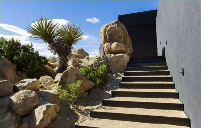 Landschaftsgestaltung für ein Haus in Yucca Valley, USA