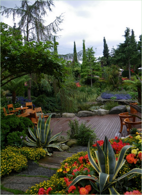 Tropischer Garten in Norwegen