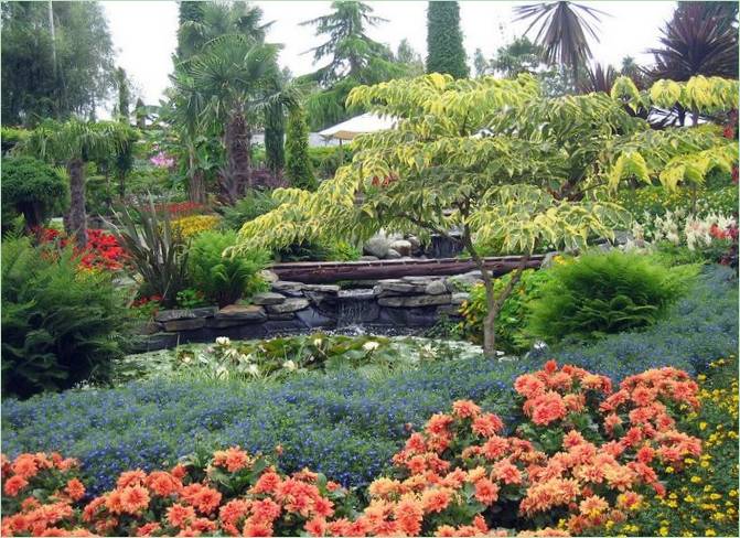 Tropischer Garten in Norwegen