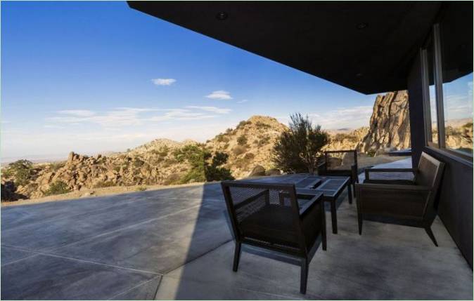 Terrasse zu Hause in Yucca Valley, USA