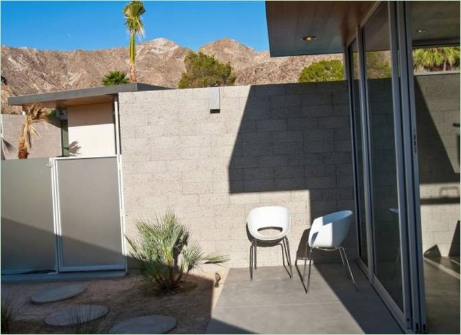 Terrasse des Landhauses Dee Residence in den USA