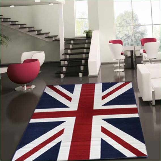 Teppich mit britischer Flagge