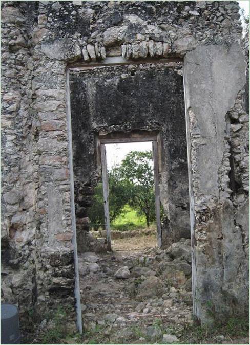 Die alten Gebäude der Villa Bacoc Hacienda in Mexiko