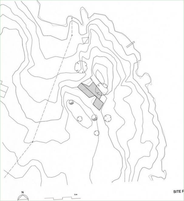 Grundrisse eines Spiegelhauses in Norwegen