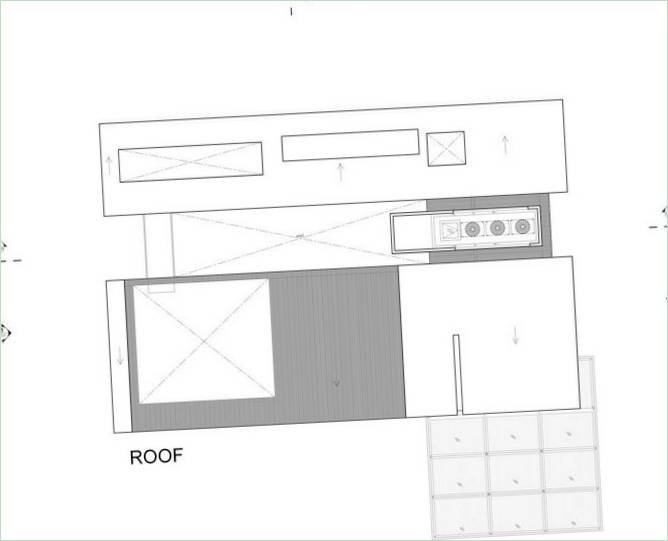 Dachplan des 66MRN-Hauses von ONG&amp;ONG