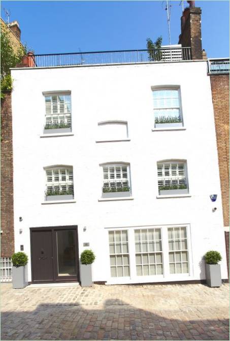 Das Äußere von Belgrave Mews, London