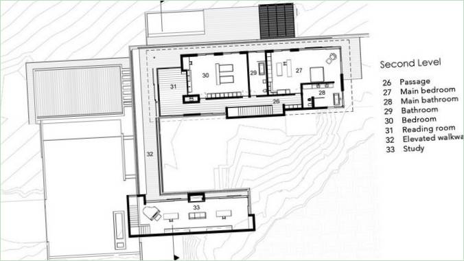 Plan der dritten Etage