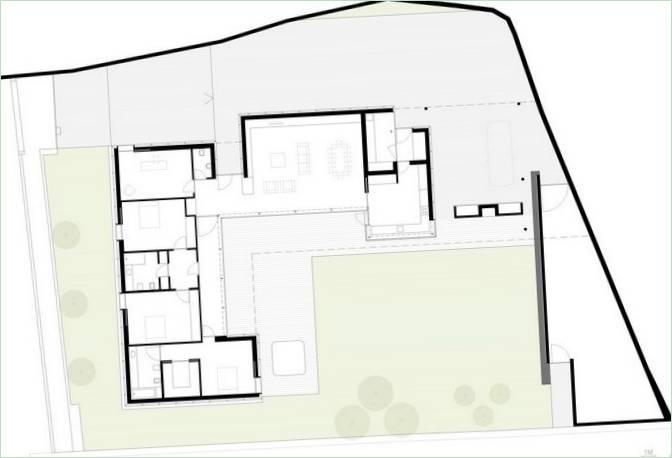 Casa Mosteiro Innenraumplan in Portugal