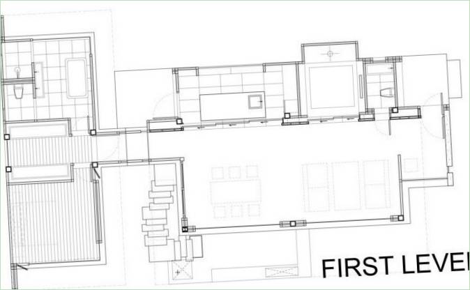 Hilltop House Privathaus Schematische Darstellung