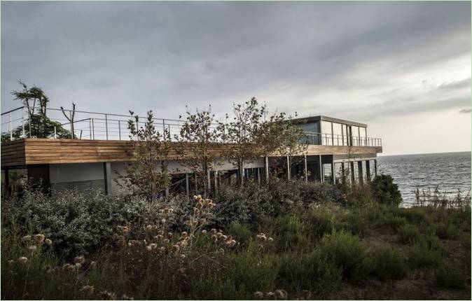 Die transparente Amchit-Residenz im Libanon