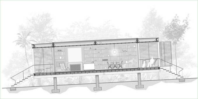 Brillhart Haus plan von Brillhart Architektur