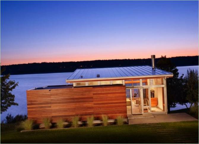 Vashon Cabin außen in Washington