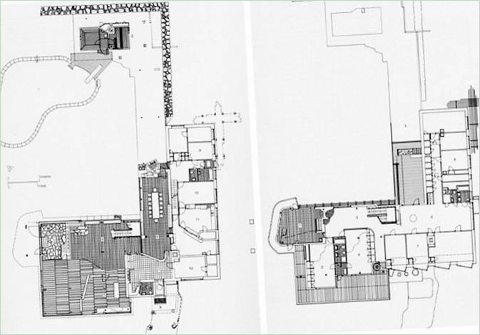 Grundrisse der Villa Mairea von Alvar Aalto