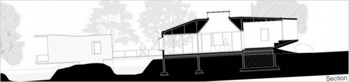 Schematische Darstellung einer einzigartigen Villa von Architecture Brio