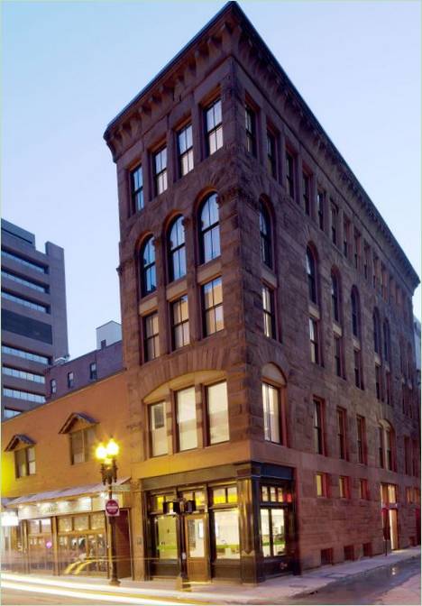 Innenraum einer Wohnung im Hayden Building, USA