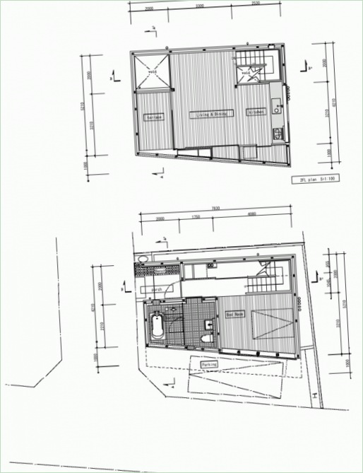 Grundrisse des Einfamilienhauses Mishuku II