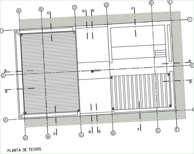 Grundrisse eines S-Hauses in Peru