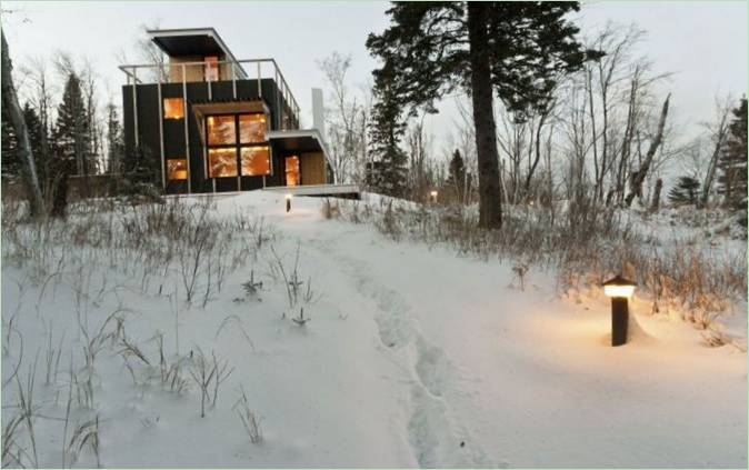 Rierson Cabin, privates Wohngebäude von Salmela Architect Studio, Toft, Minnesota, USA