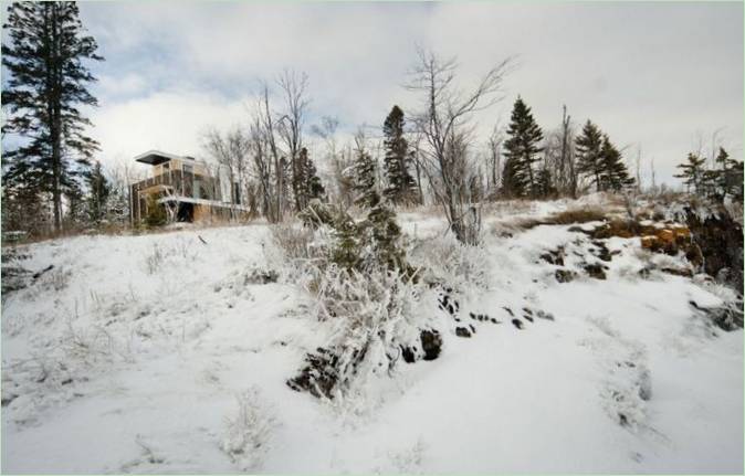 Rierson Cabin, privates Wohngebäude von Salmela Architect Studio, Toft, Minnesota, USA