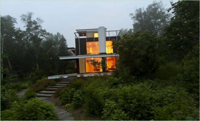 Rierson Cabin, privates Wohngebäude von Salmela Architect Studio, Toft, Minnesota, USA