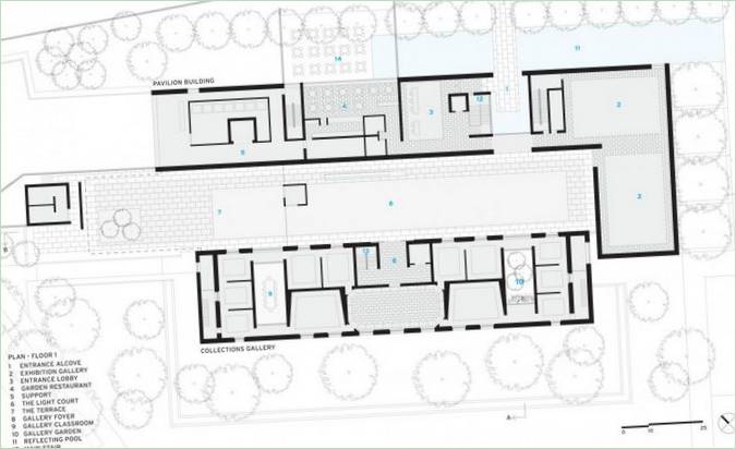 Galeriegebäude der Barnes Foundation von Tod Williams Billie Tsien Architect