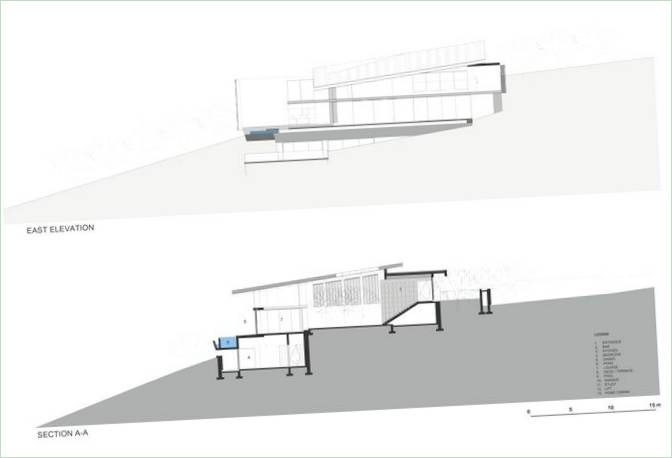 Bauplan für das Herrenhaus Kpuspa