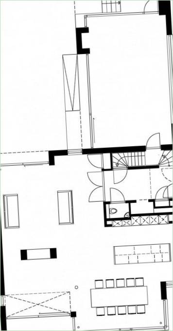 Innenraum eines Herrenhauses von CKX architecten, Eindhoven, Niederlande