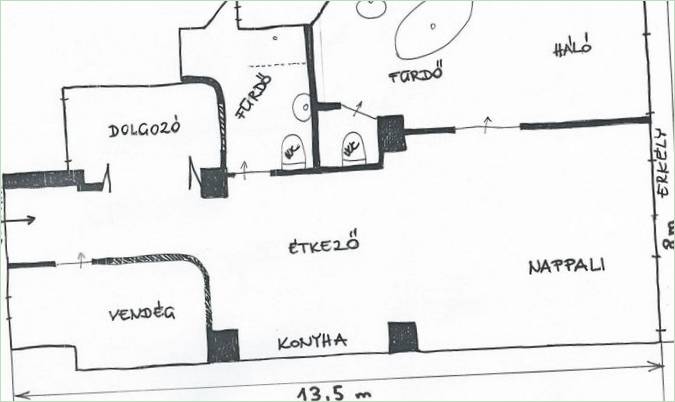 Innenarchitektur für ein Privathaus in Budapest, Ungarn