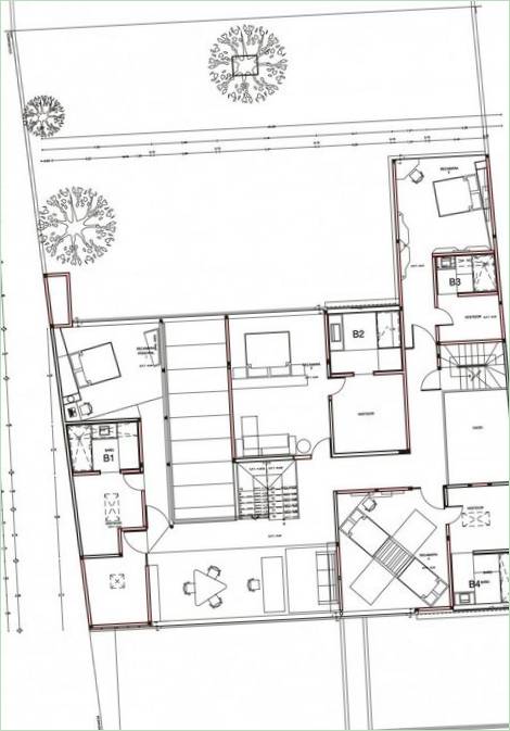 Interieur eines modernen und schönen Hauses in Mexiko-Stadt