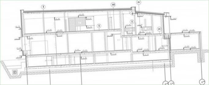 Haus von Herrn R. Abschnittsplan