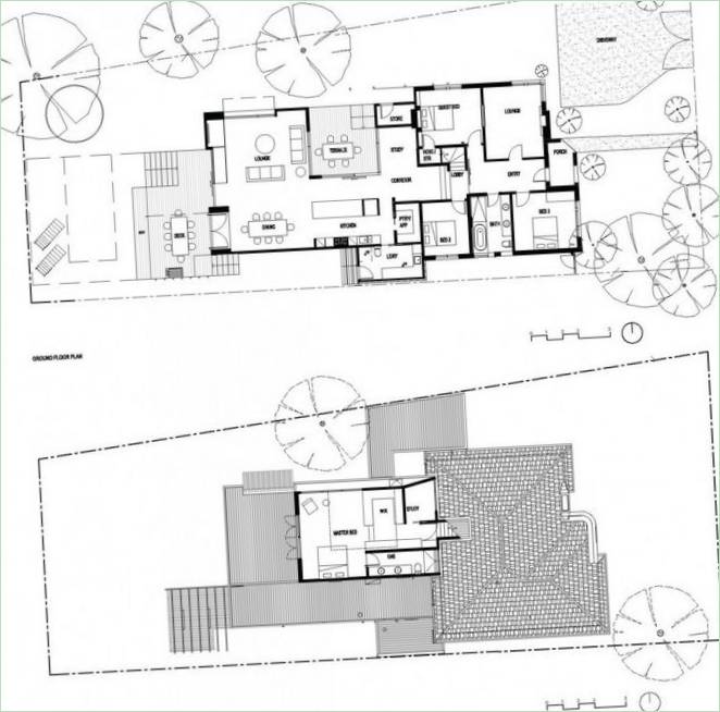 Bauplan für ein Haus in Brighton