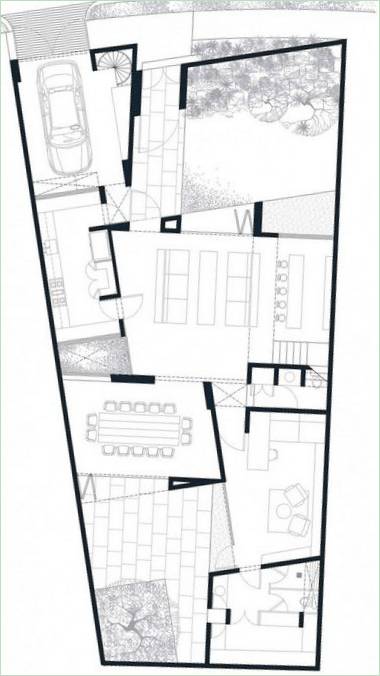 Geräumiges CAP-Haus mit minimalistischer Innenarchitektur von Estudio MMX, Mexiko-Stadt, Mexiko