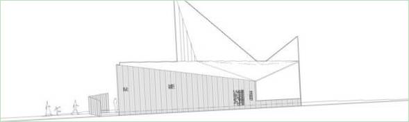 Schematische Darstellung des Trollwall-Restaurants