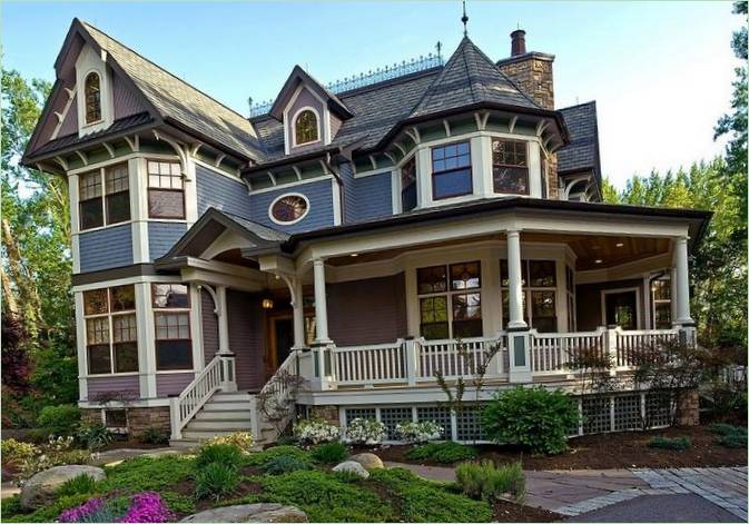 Amerikanisches Haus im viktorianischen Stil